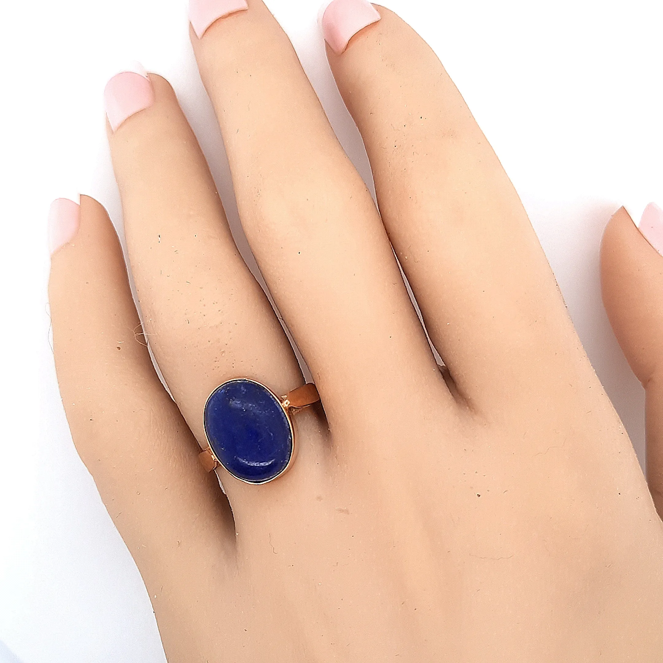 9ct Yellow Gold Lapis Lazuli Ring