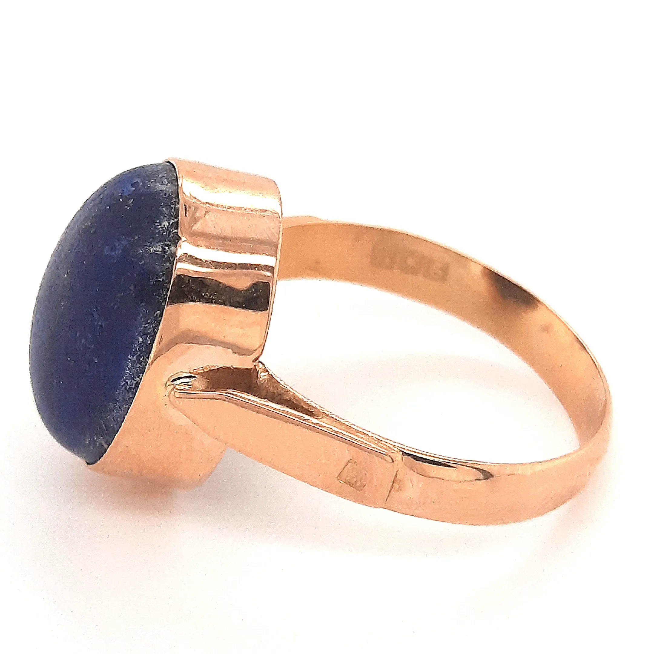 9ct Yellow Gold Lapis Lazuli Ring