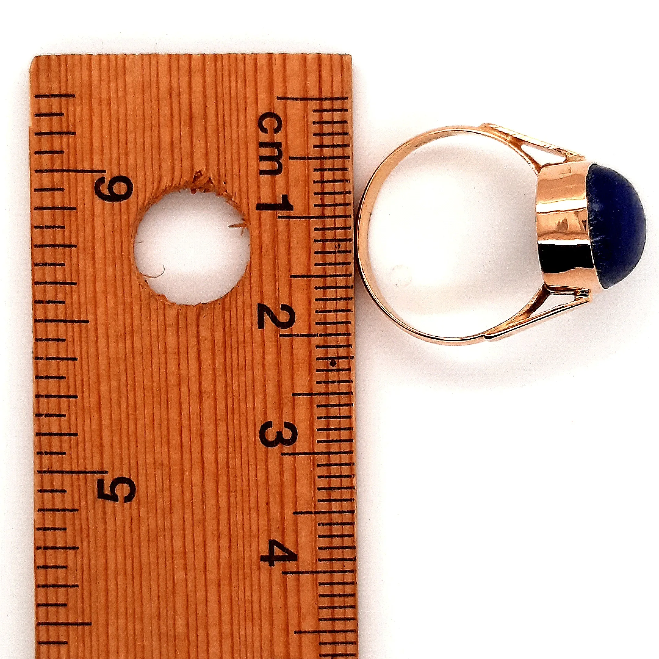 9ct Yellow Gold Lapis Lazuli Ring