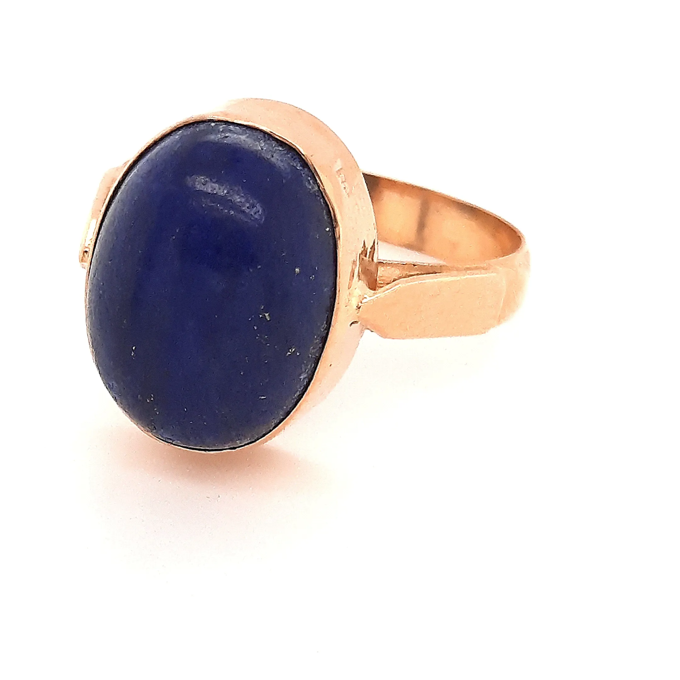 9ct Yellow Gold Lapis Lazuli Ring