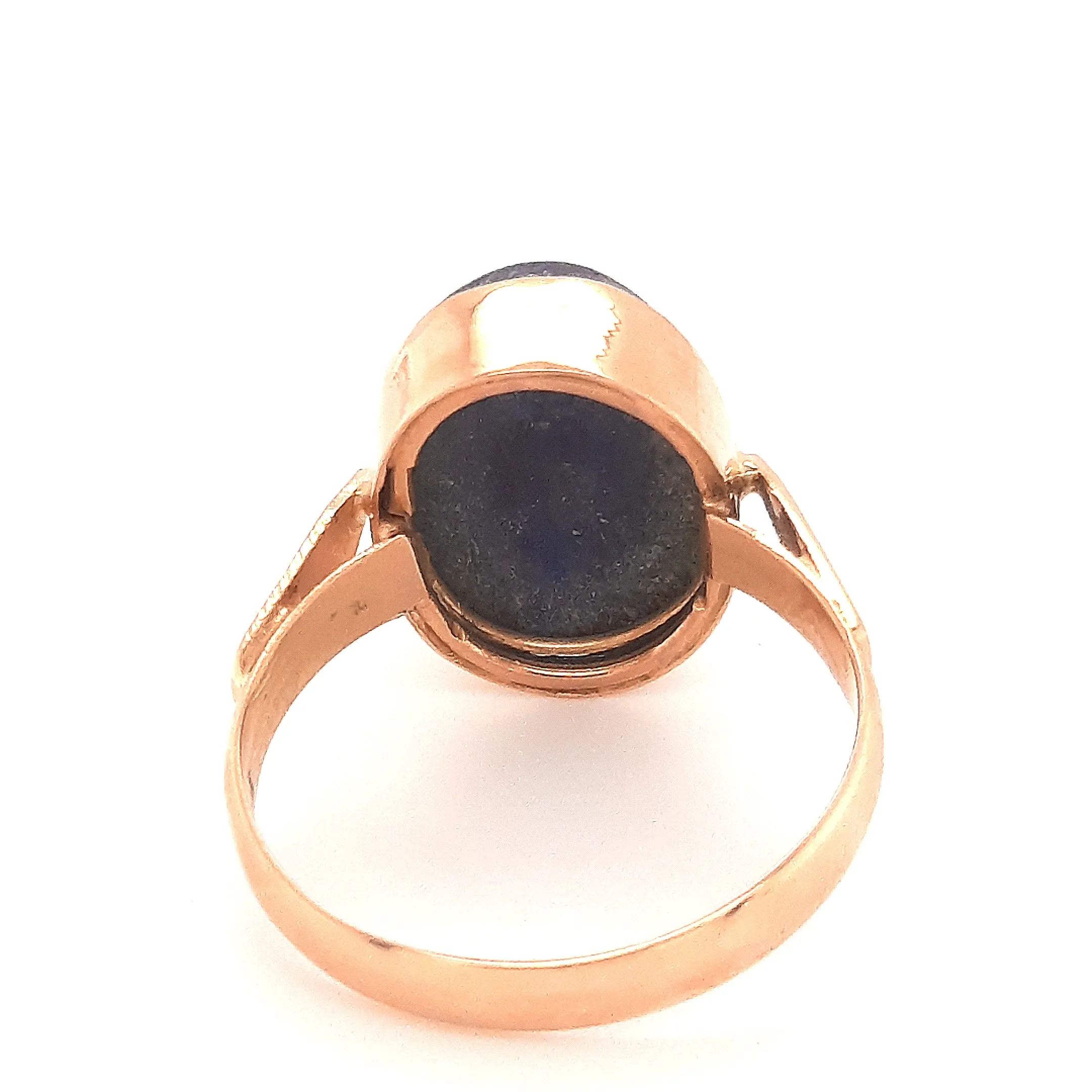 9ct Yellow Gold Lapis Lazuli Ring
