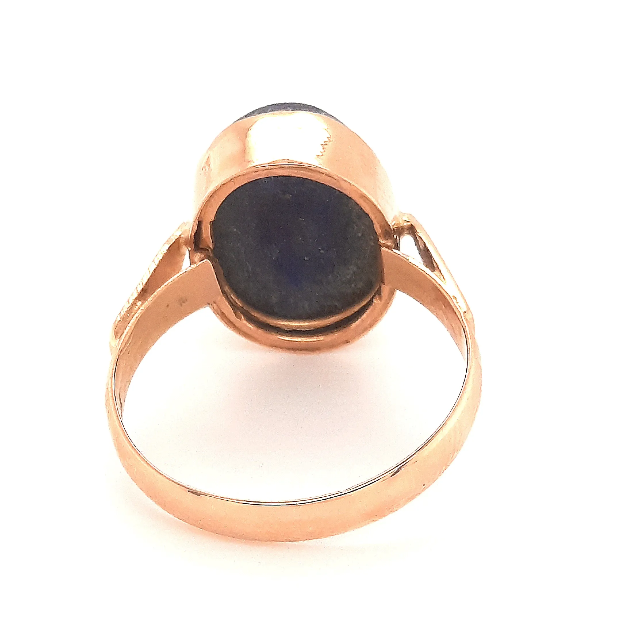9ct Yellow Gold Lapis Lazuli Ring