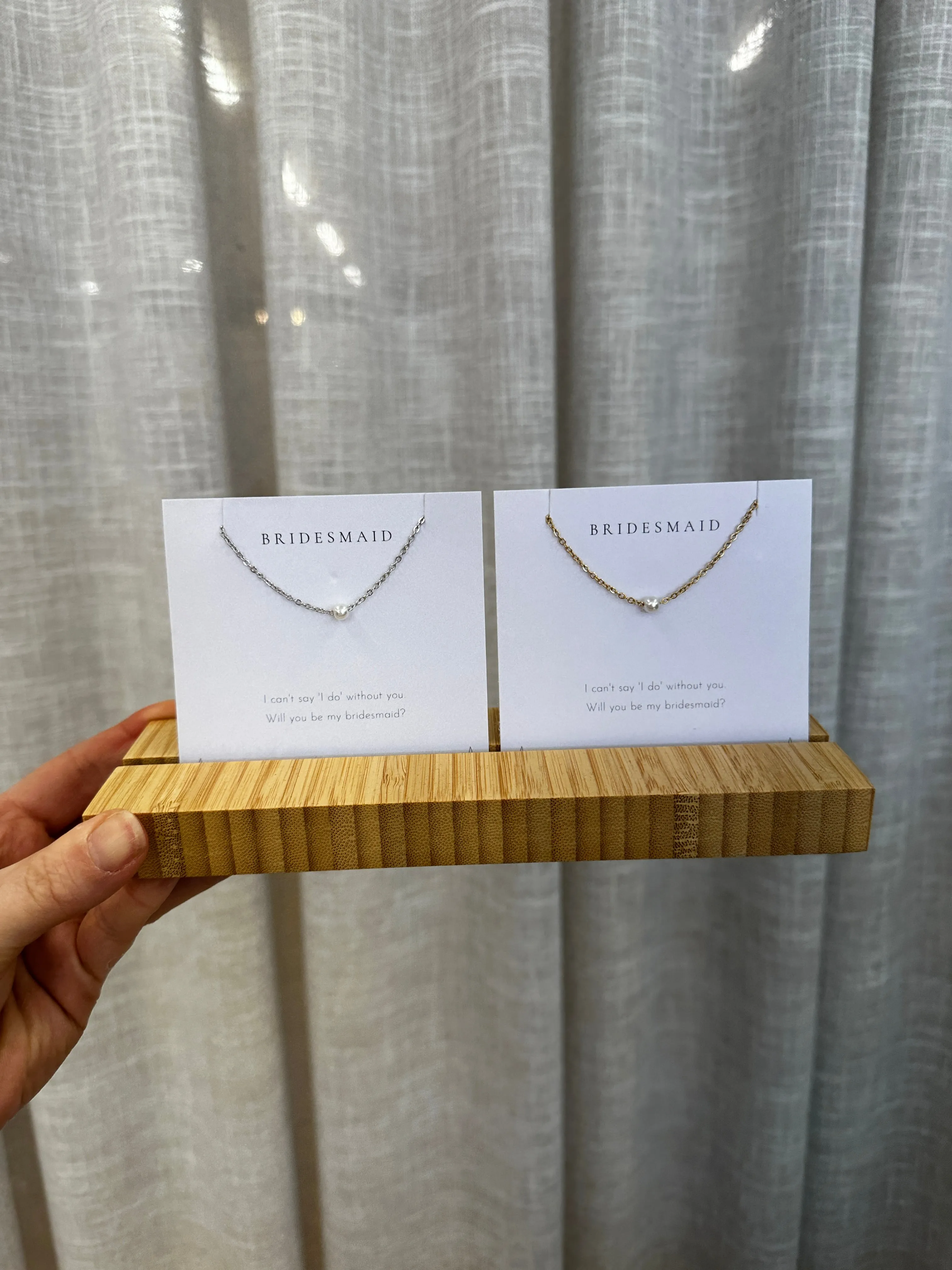 Bridesmaid Proposal Necklace Gold