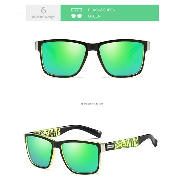DUBERY   Retro Style HD Polarized Sunglasses with UV400 Protection for Men or Women