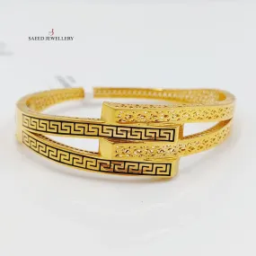 Enameled Deluxe Bangle Bracelet