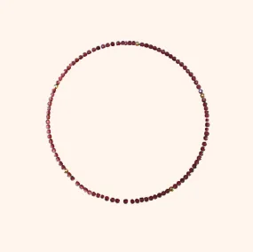 Garnet   Gold Gemstone Bracelet
