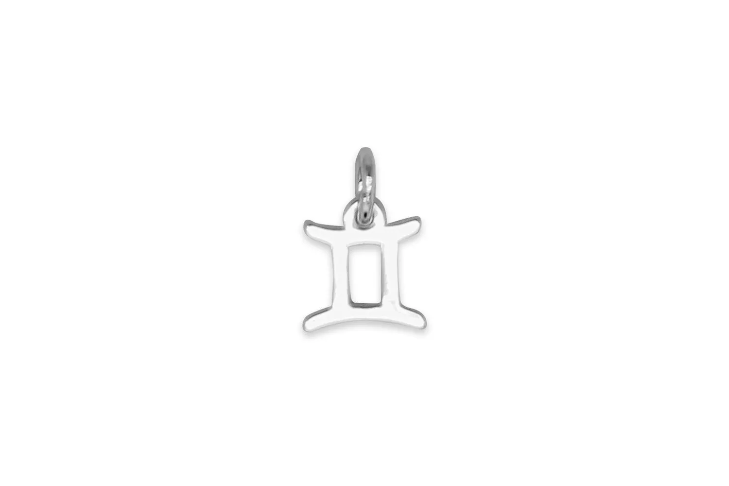 Gemini Zodiac Silver Necklace Charm