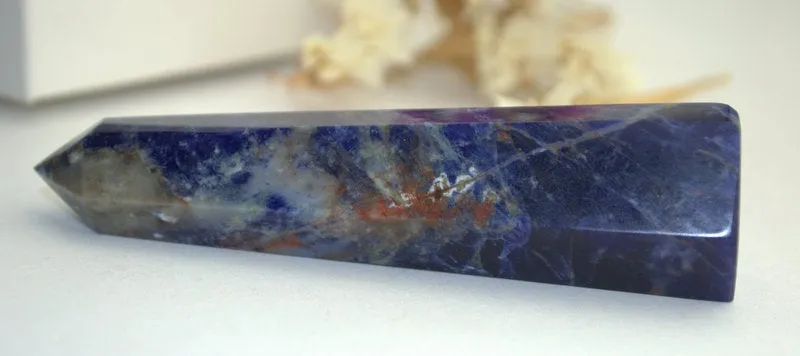Genuine Lapis Lazuli point tower obelisk Reiki chakra meditation energy Yoga anti-stress healing gift for him Polished lapis gemstone point
