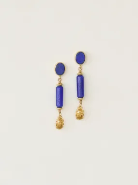 Isis Earrings | Gold with Lapis Lazuli