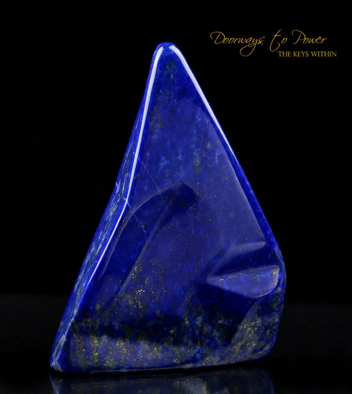 Lapis Lazuli & Pyrite Crystal Altar Stone A    