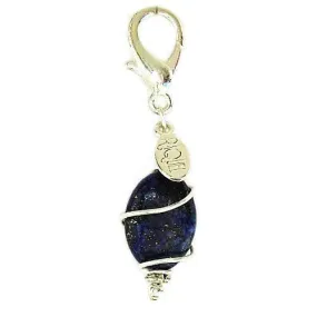 Lapis Lazuli Healing Dog Collar Charm Pawmulet