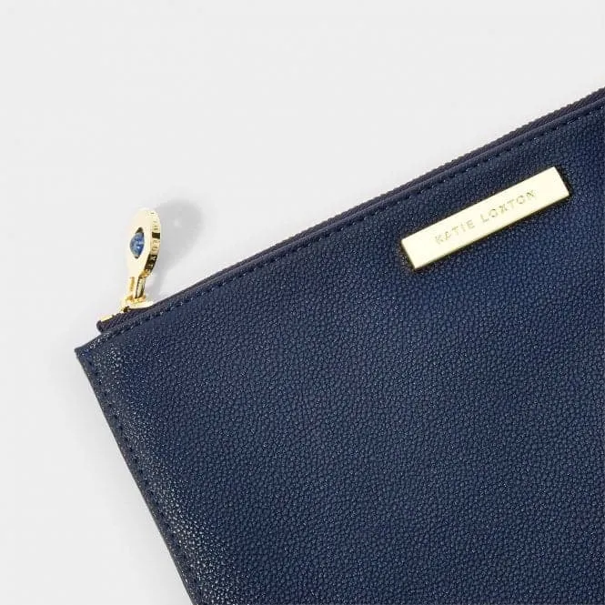 Navy Bridal Semi Precious Stone Pouch KLB2182