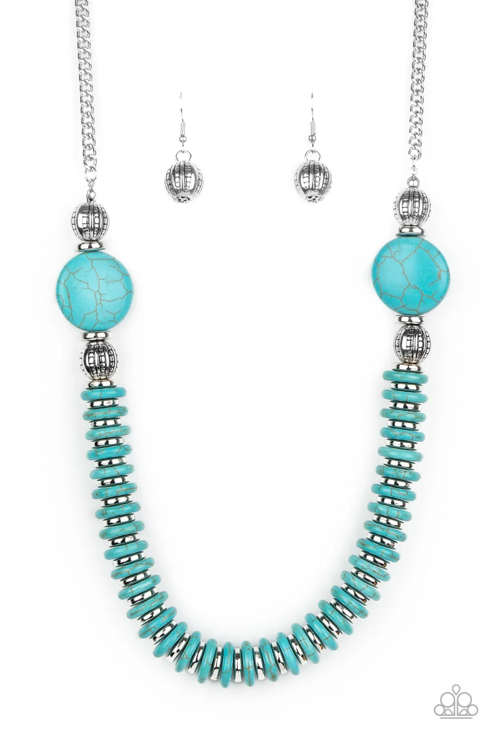 Open Door Jewelry - Desert Revival - Blue Necklace - Paparazzi Accessories