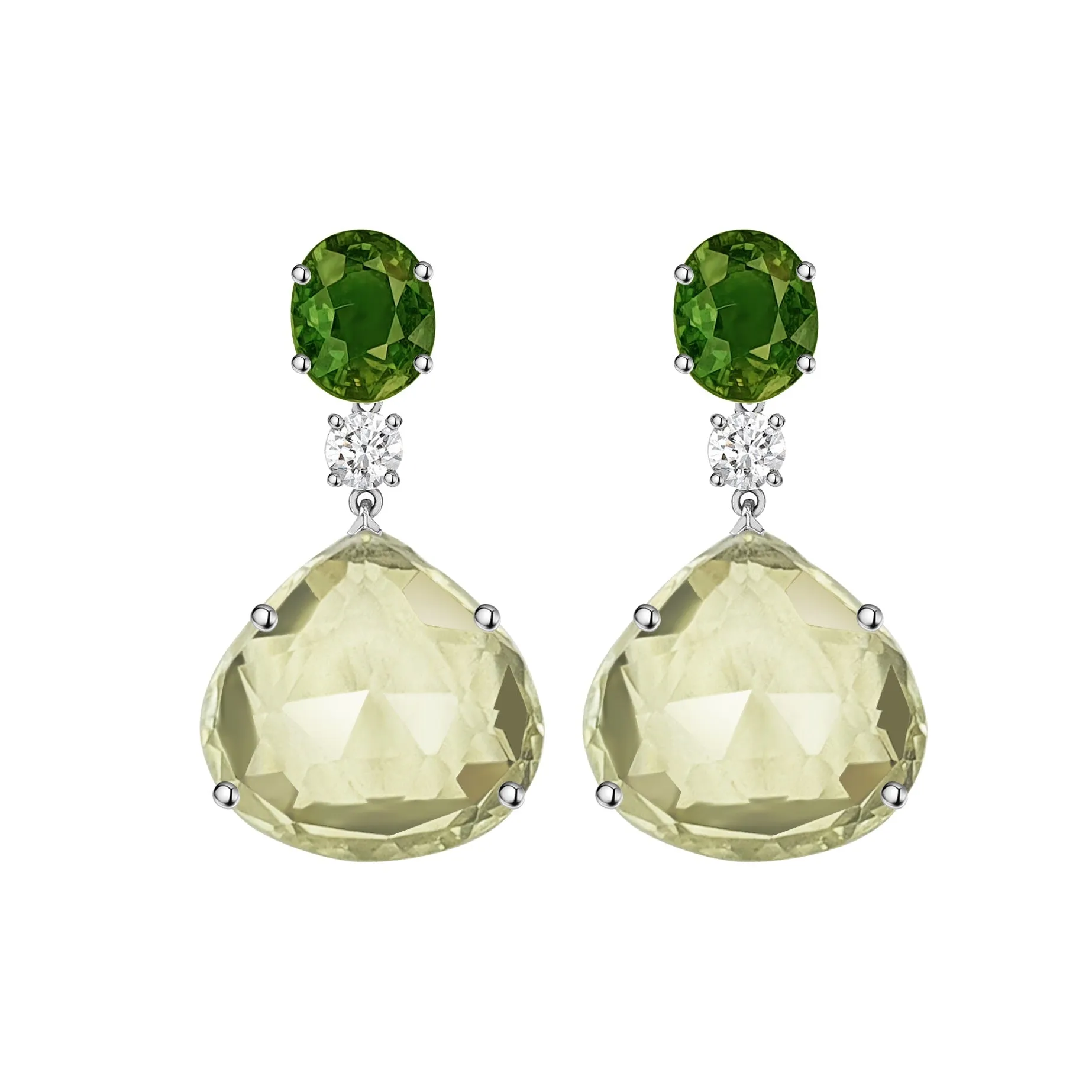 Ovalo Trish Detachable Gemstone Earrings W172