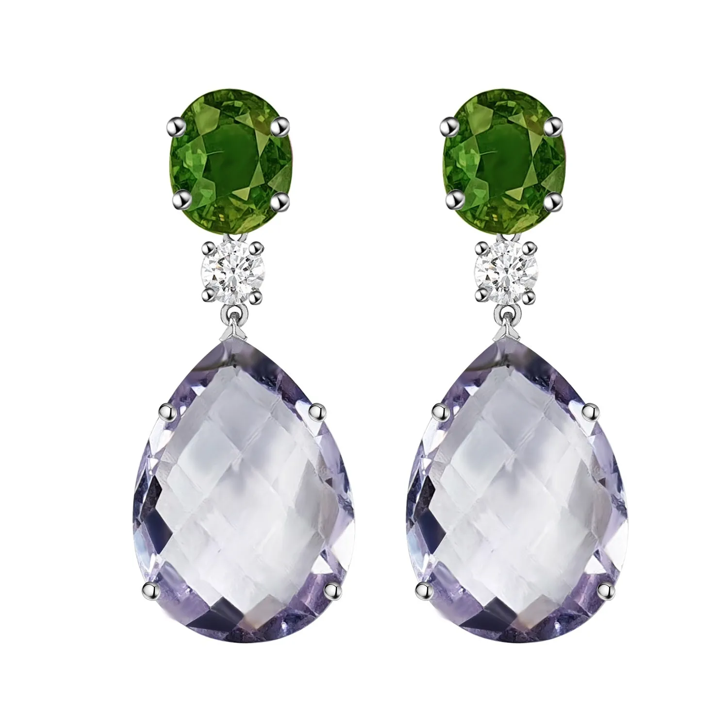 Ovalo Trish Detachable Gemstone Earrings W172