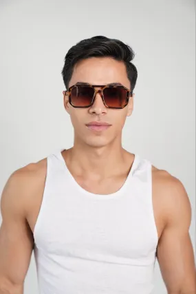 Popping Brown Tint and Tortoise Frame Sunglasses
