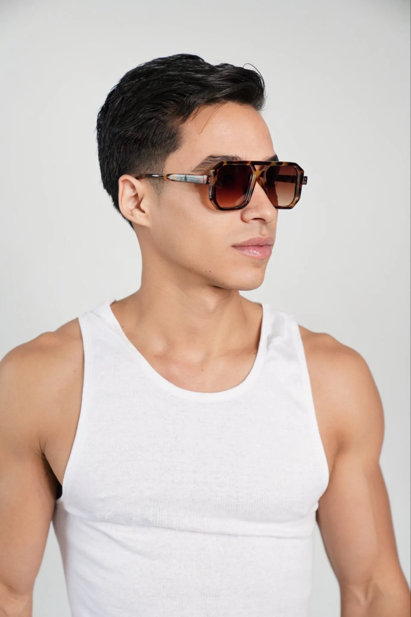 Popping Brown Tint and Tortoise Frame Sunglasses