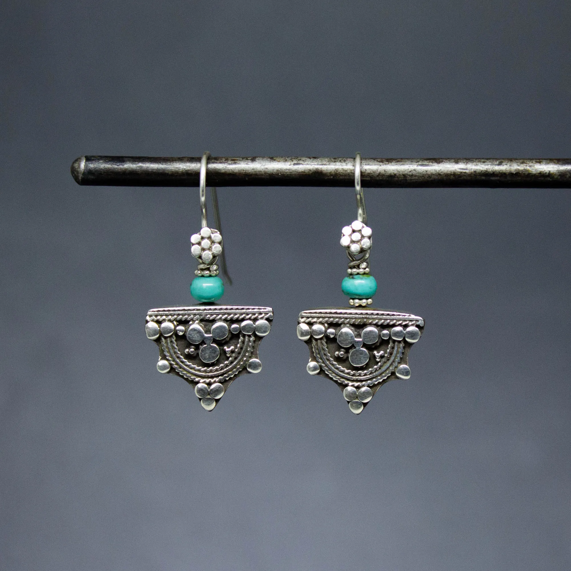 Silver and Gemstone Telsum Earrings