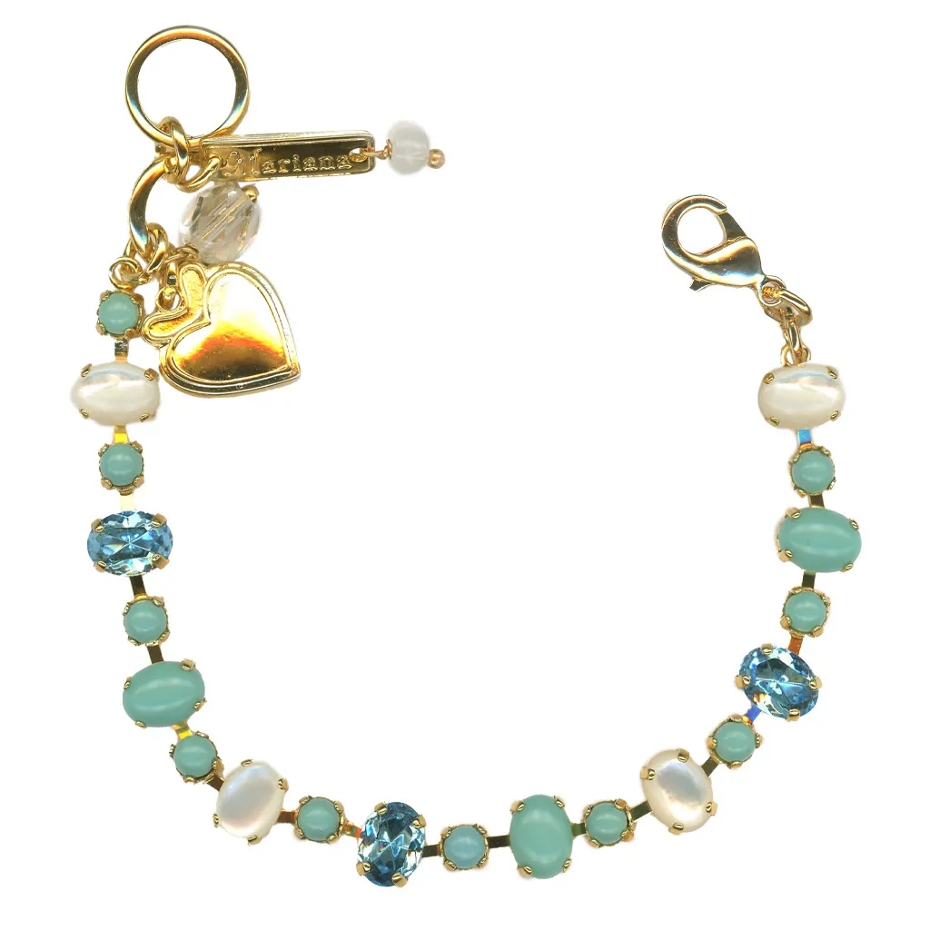 Small Oval and Round Bracelet in "Aegean Coast" *Custom*