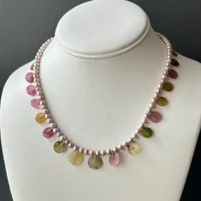 TOURMALINE WHEEEELING INTO SPRING #8 NECKLACE